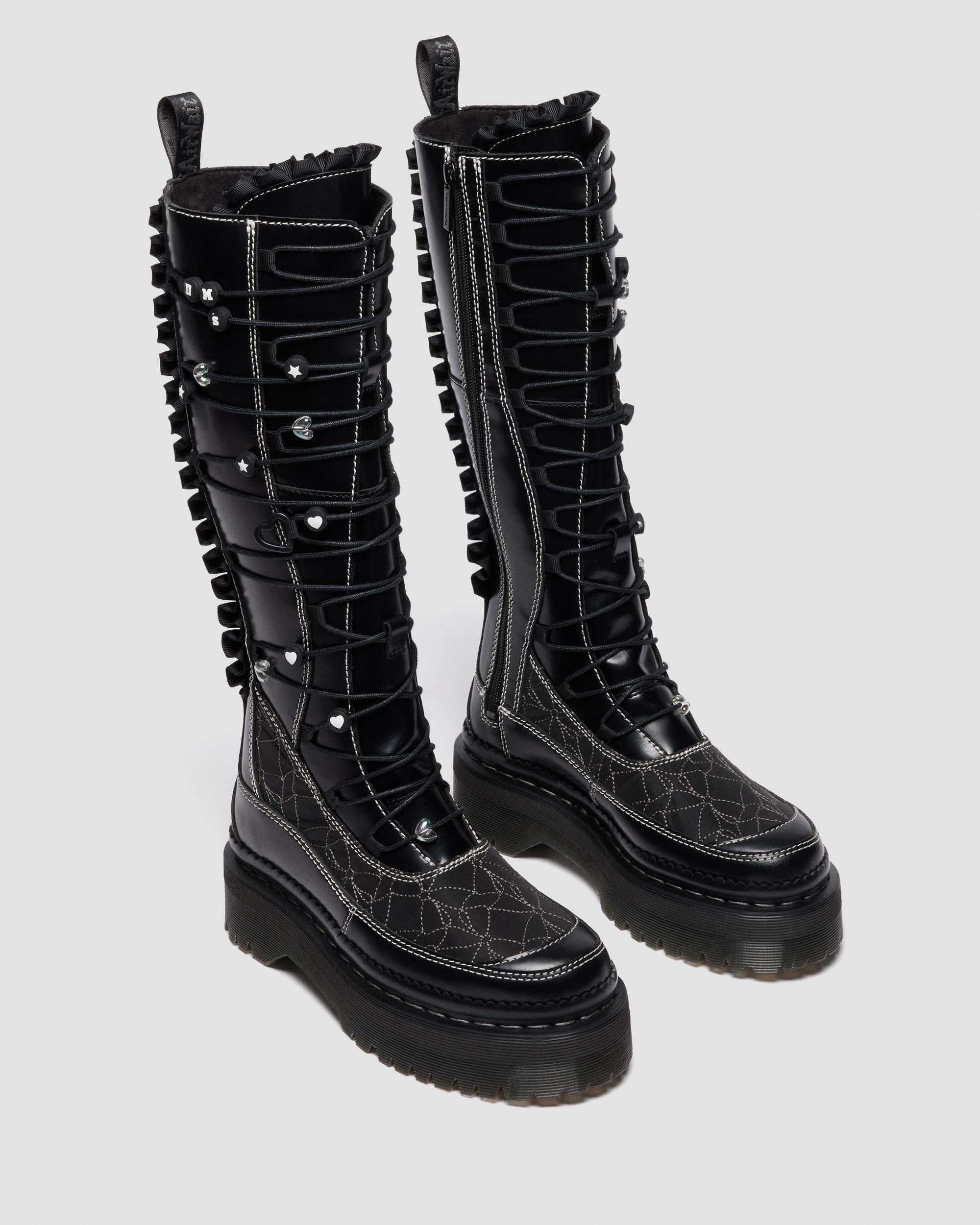 XTRM FRILL Platform Leather Boots - 4