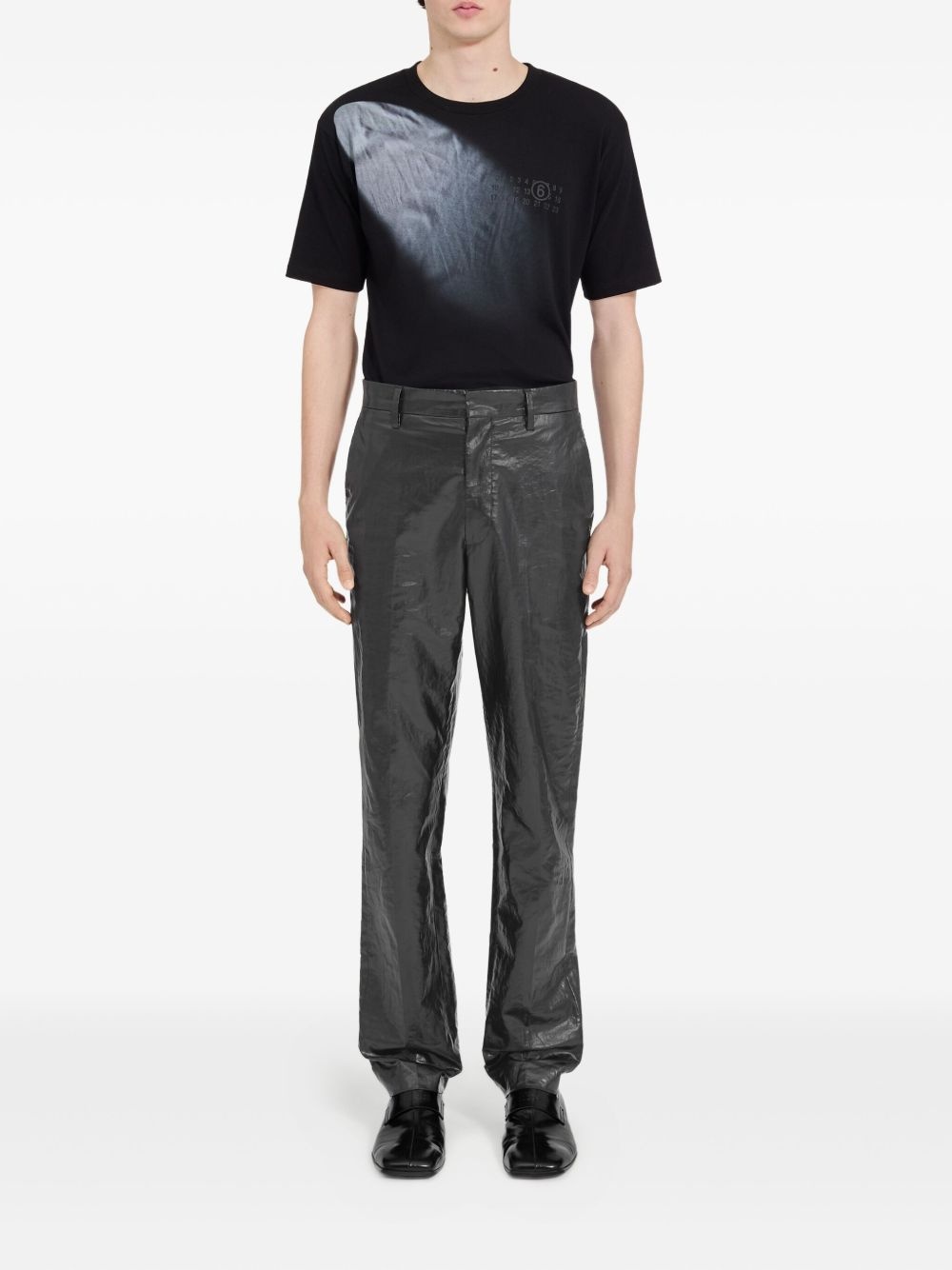 crinkled linen trousers - 2