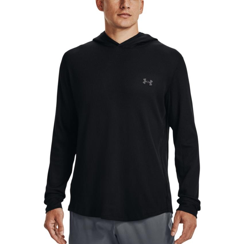 Under Armour Waffle Hoodie 'Black' 1302362-001 - 4