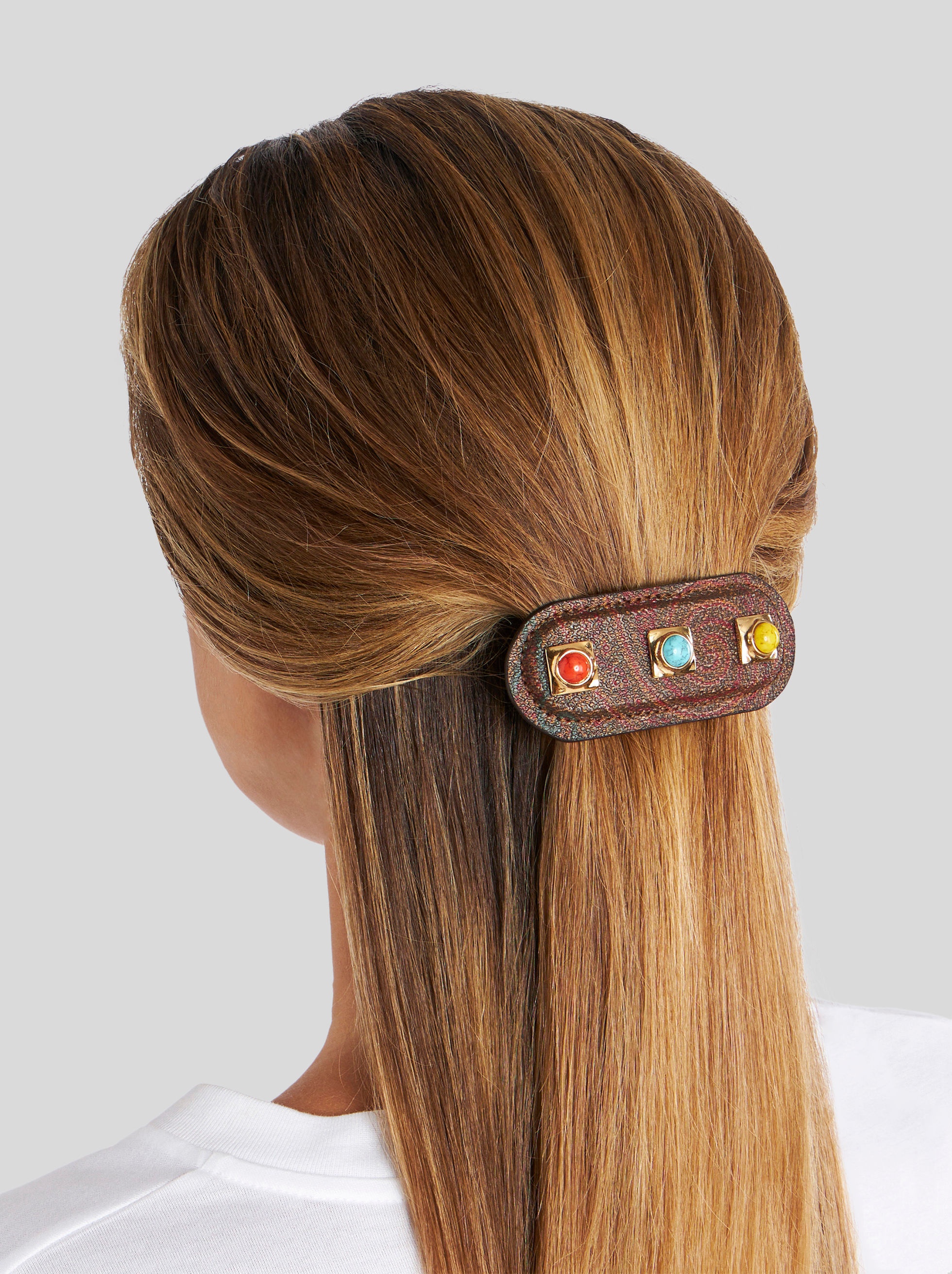 CROWN ME PAISLEY HAIR CLIP - 2