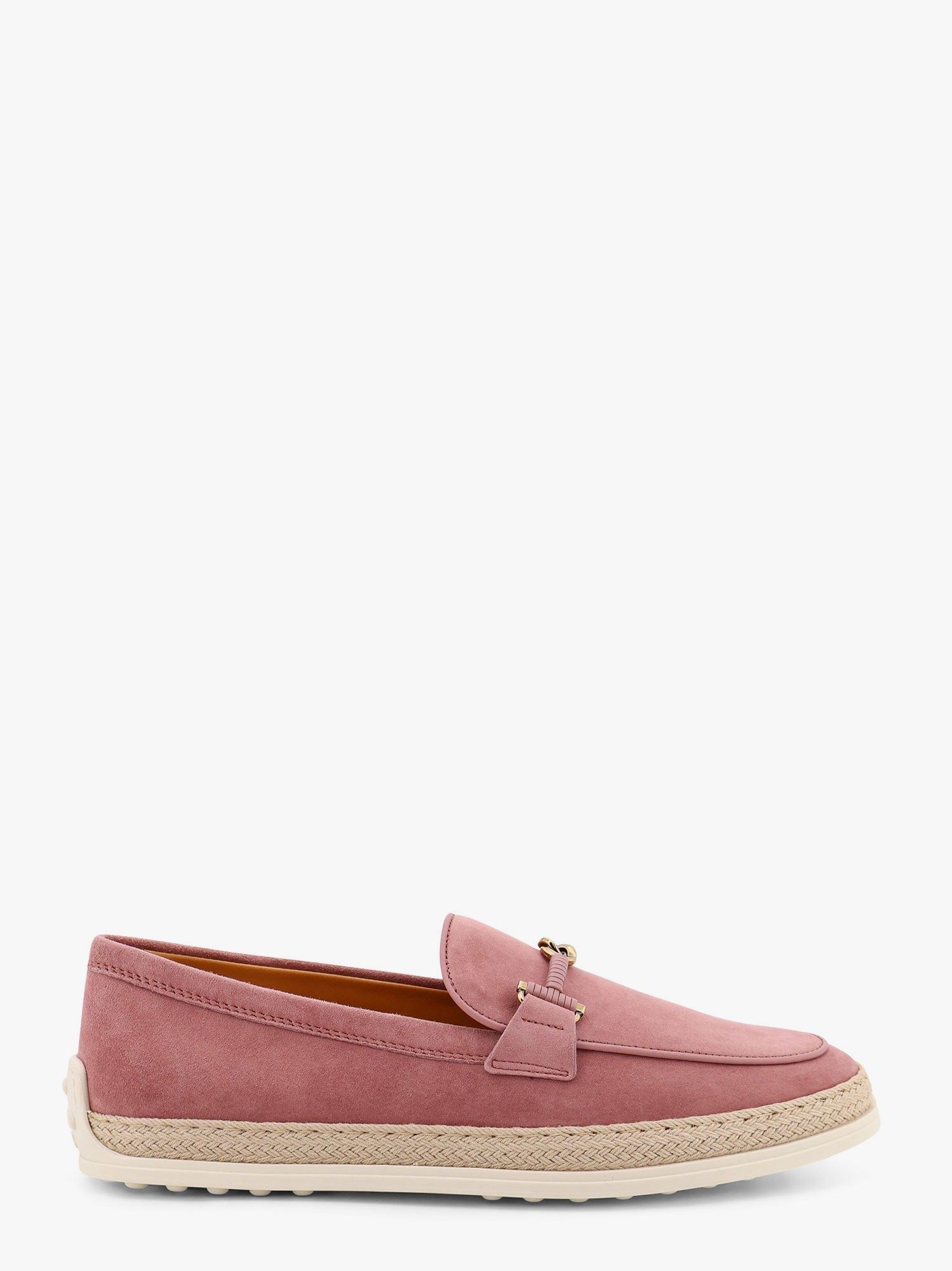 Tod'S Suede Loafer With Metal Detail - 1