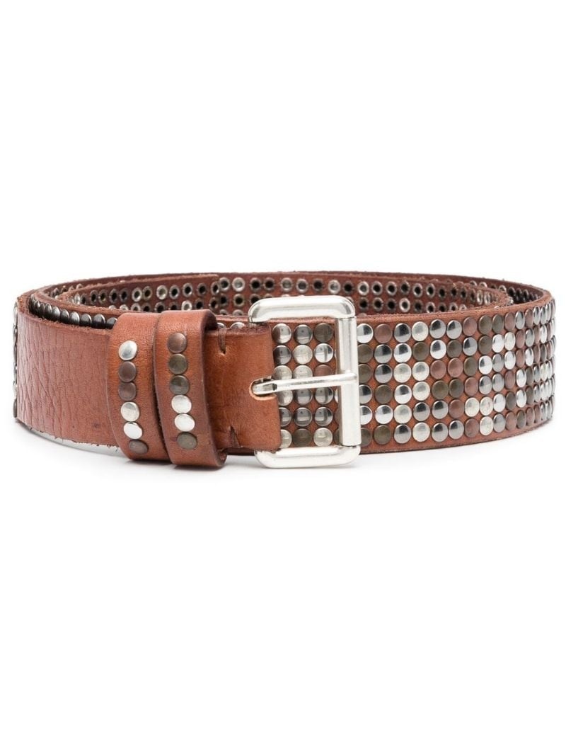 studded buckle belt - 1