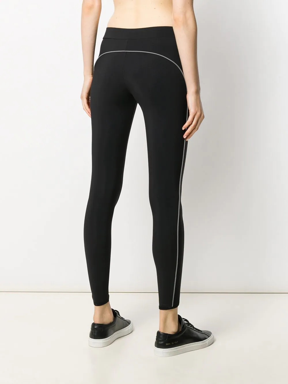 piped logo leggings - 4