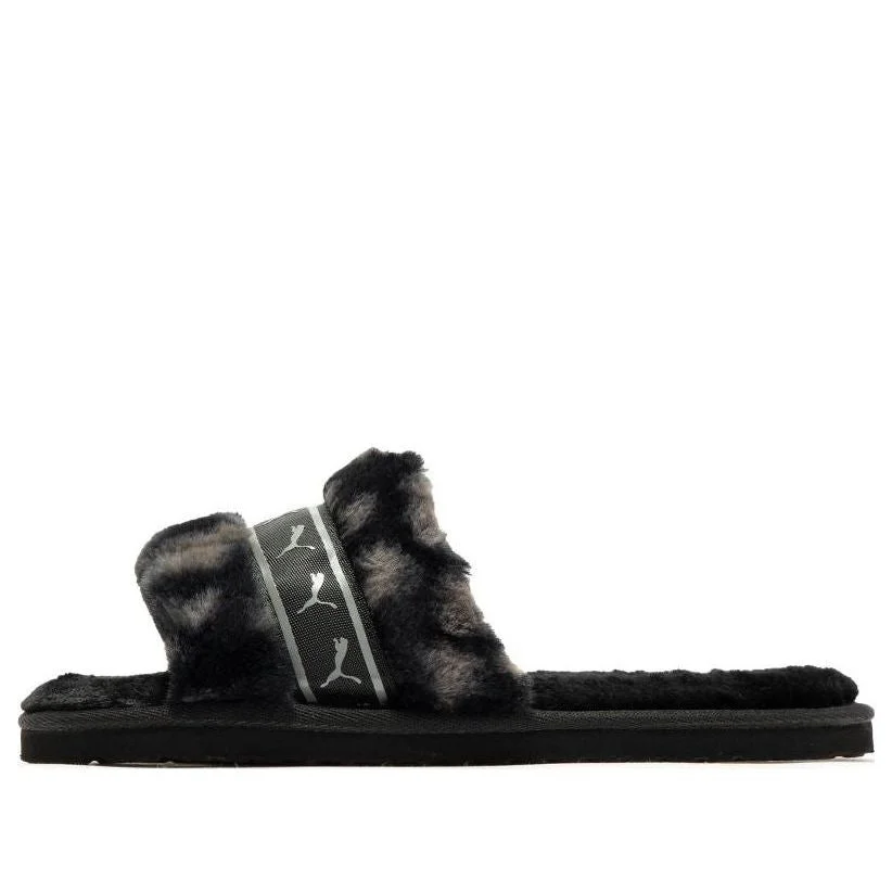 (WMNS) PUMA Fluff Remix Animal BX 'Black Grey' 390970-02 - 1
