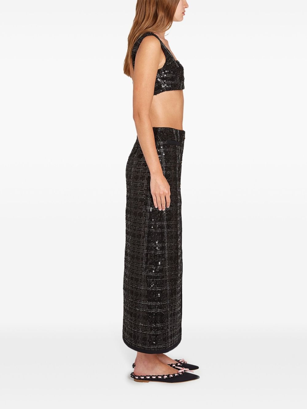 sequinned maxi skirt - 4