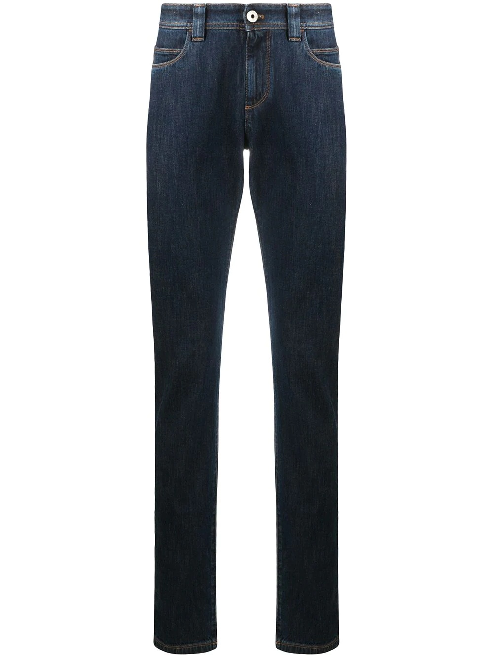 high rise straight-leg jeans - 1