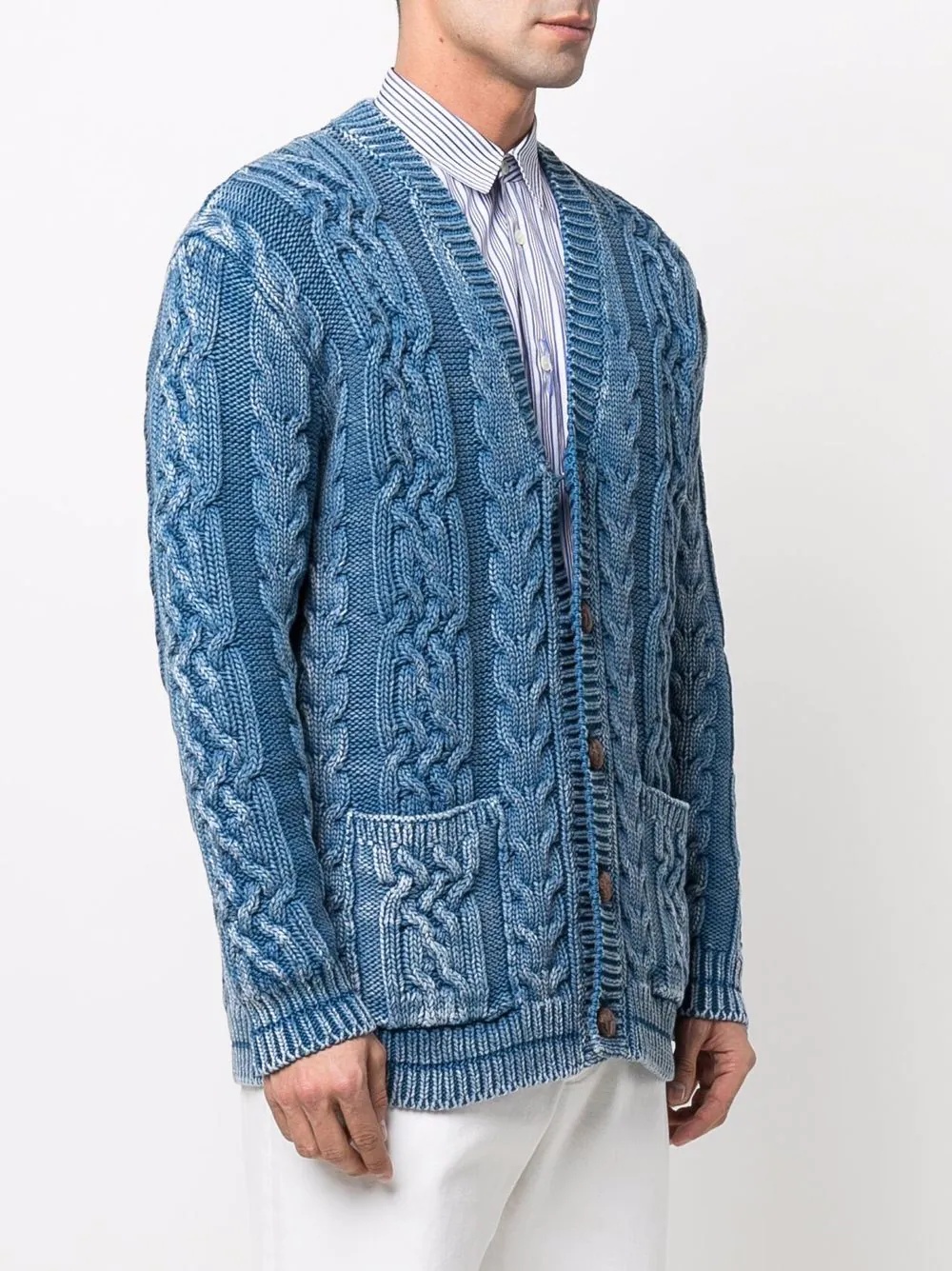 cable-knit cardigan - 3