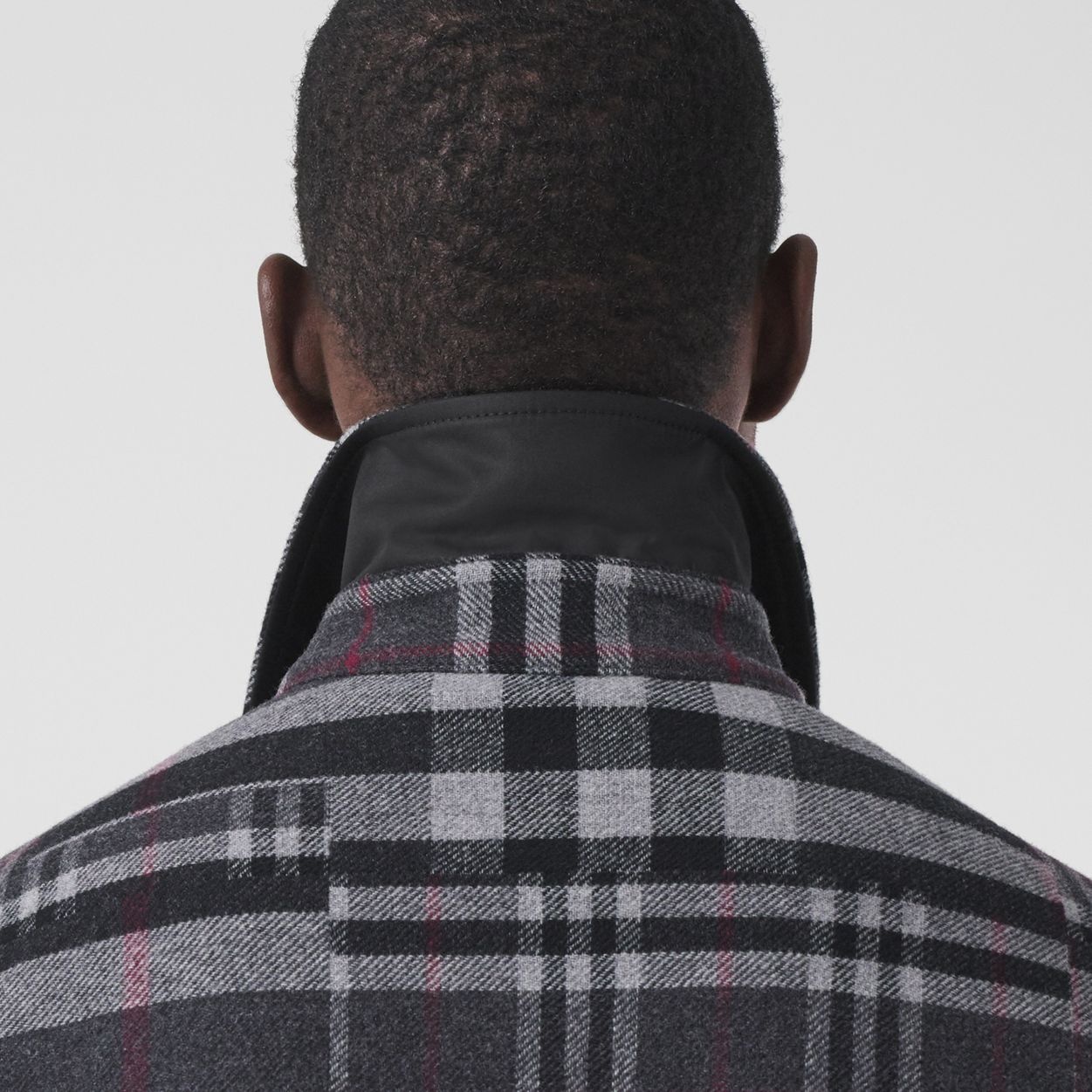 Patchwork Check Wool Overshirt - 5