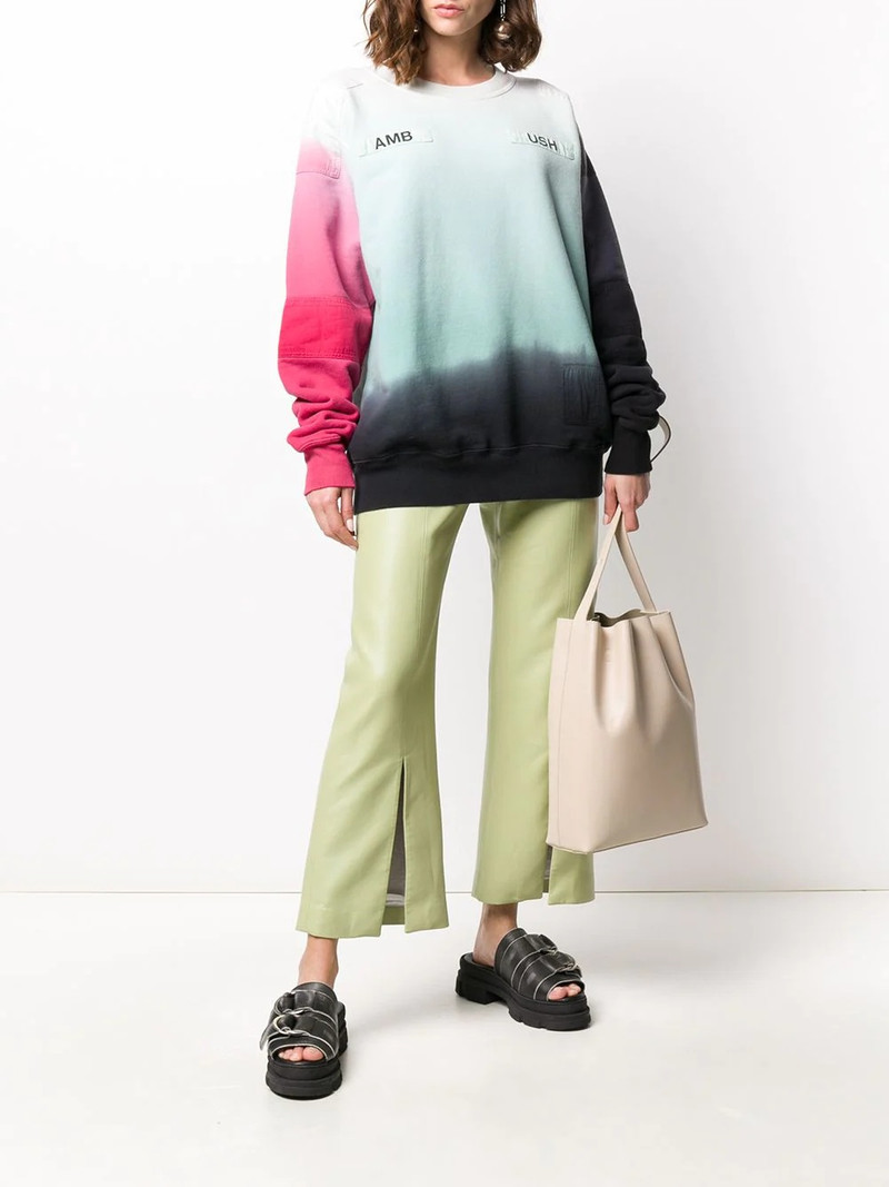 Ambush ombré logo-print sweatshirt outlook