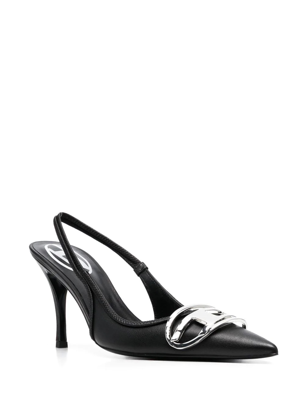 90mm embellished leather pumps - 2