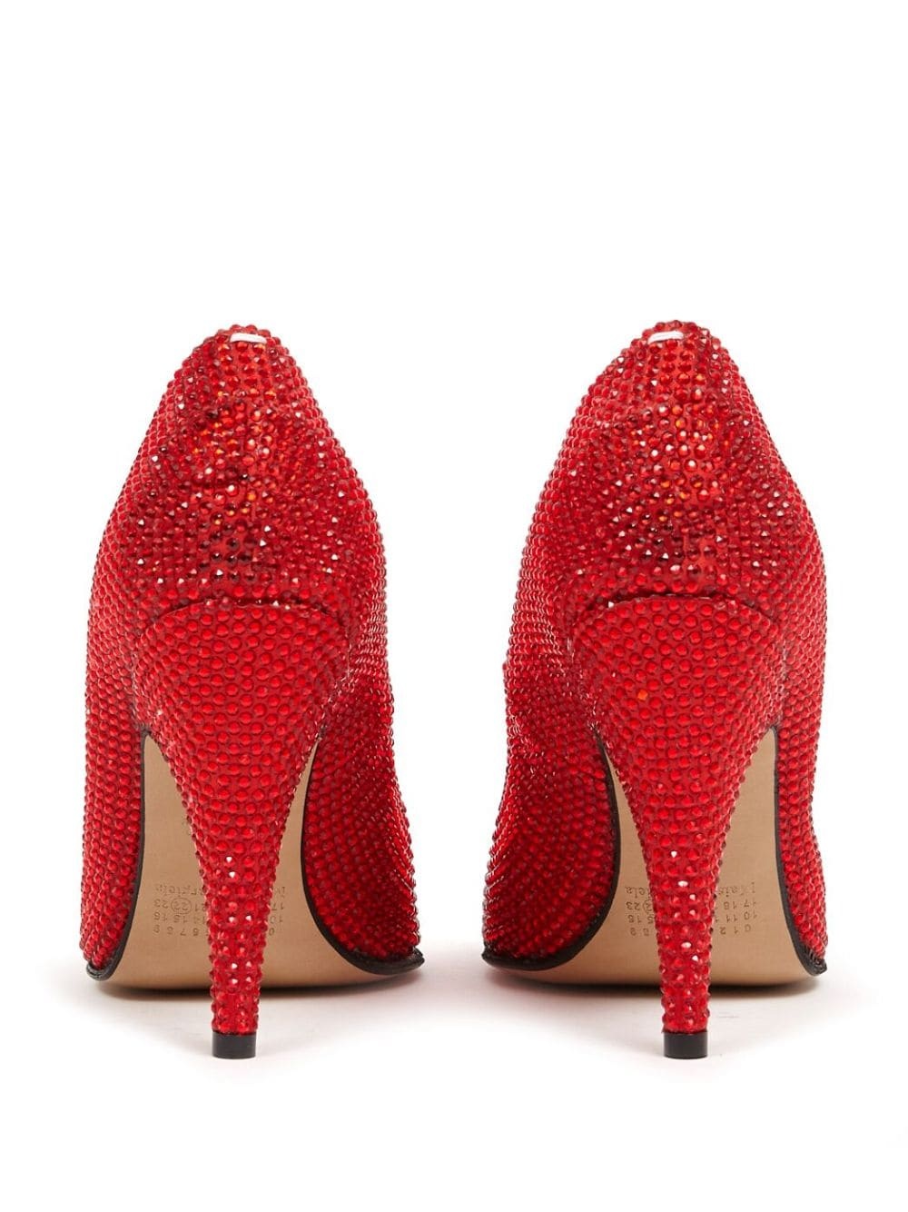 Tabi 110mm rhinestone court shoes - 3