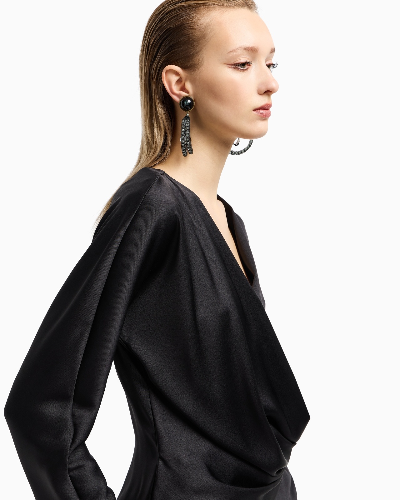 SHIRT IN DOUBLE-SIDED SILK SATIN - 5