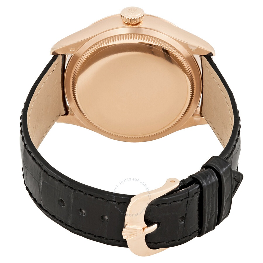 Rolex Cellini Dual Time Automatic Brown Dial Men's Leather Watch 50525BRSBKL - 3