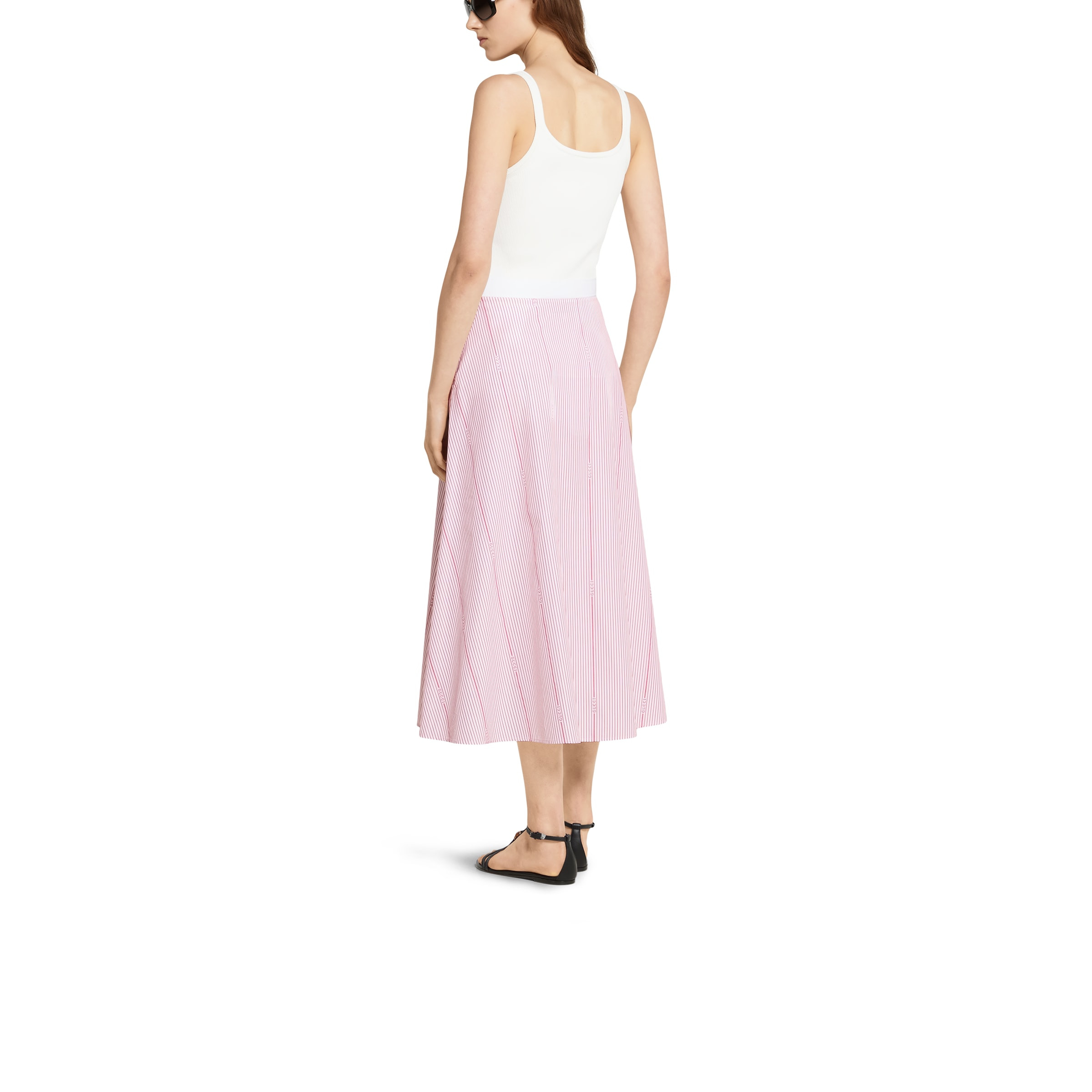 Gucci cotton fil coupé skirt - 4