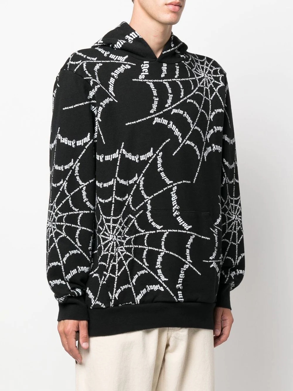 spider web print hoodie - 3