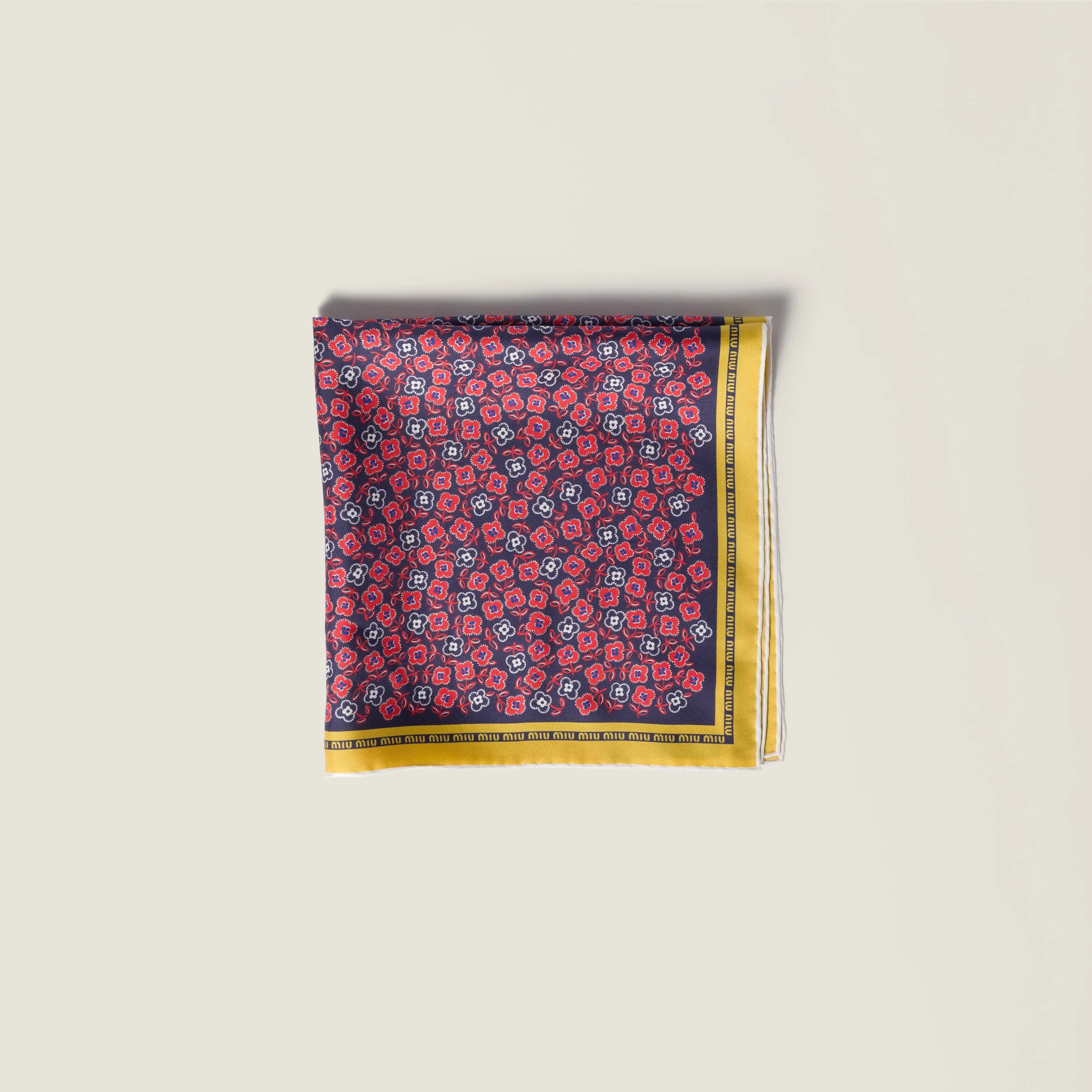 Printed twill scarf - 1