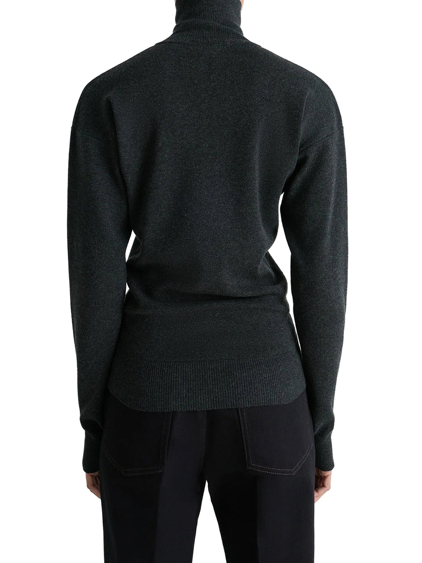FINE WOOL BUTTONED CARDIGAN - 4