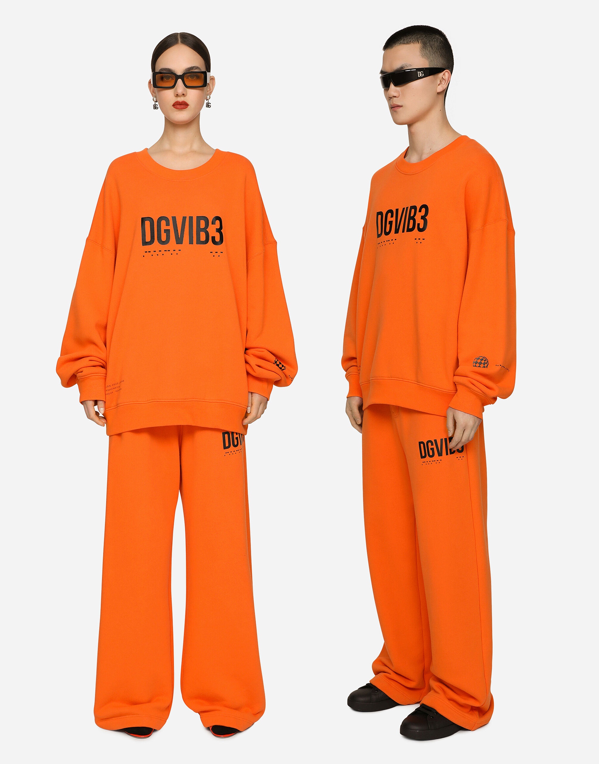 Jersey jogging pants with DGVIB3 print - 7
