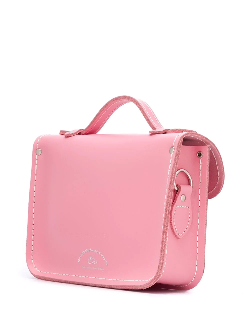 contrast stitch satchel - 3