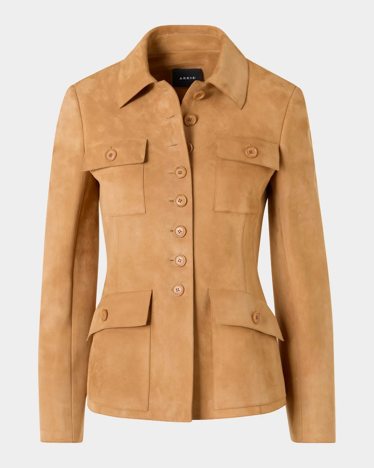 Delia Suede Fitted Jacket - 1