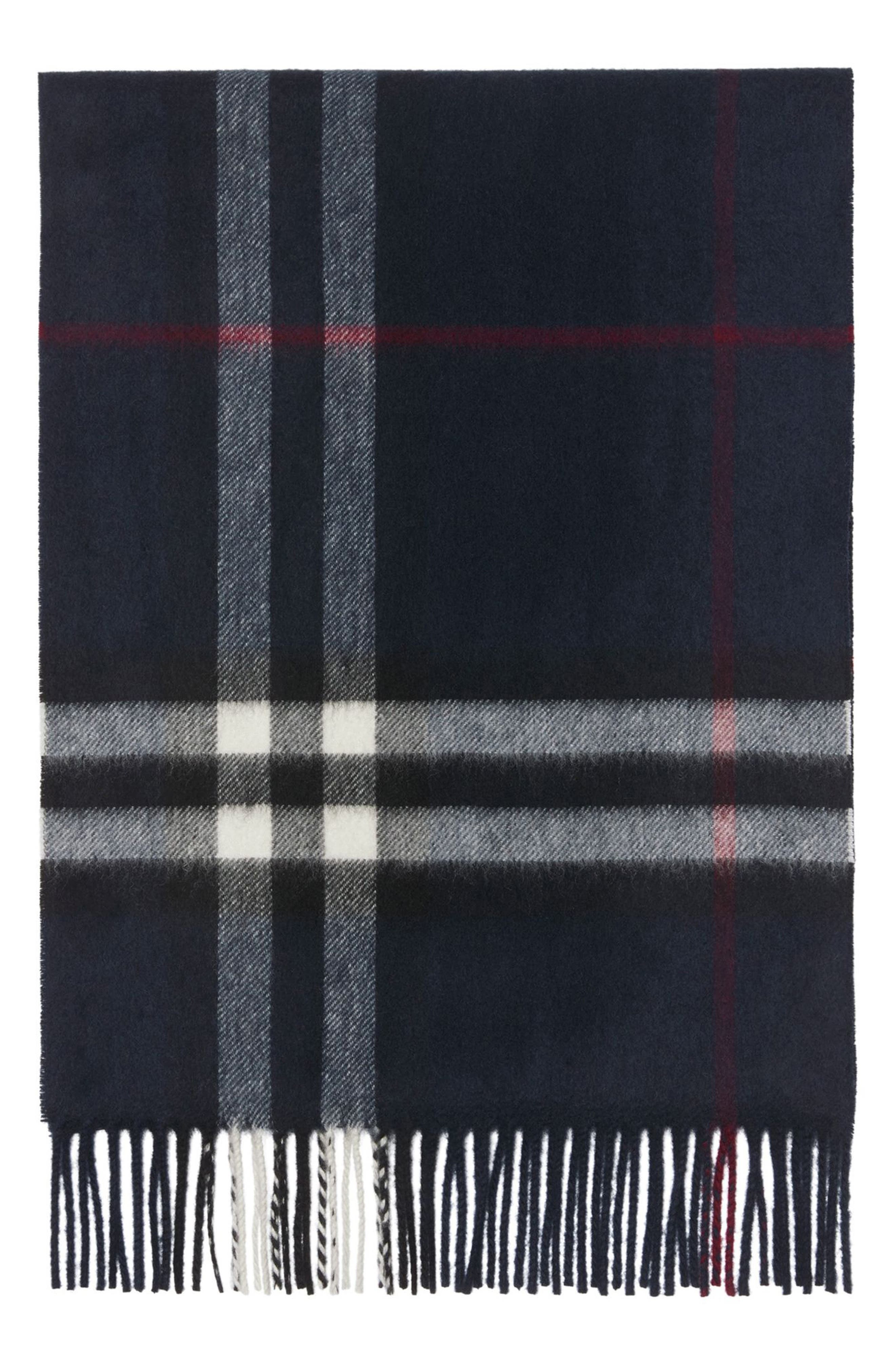 burberry Giant Check Cashmere Scarf in Ink at Nordstrom - 2