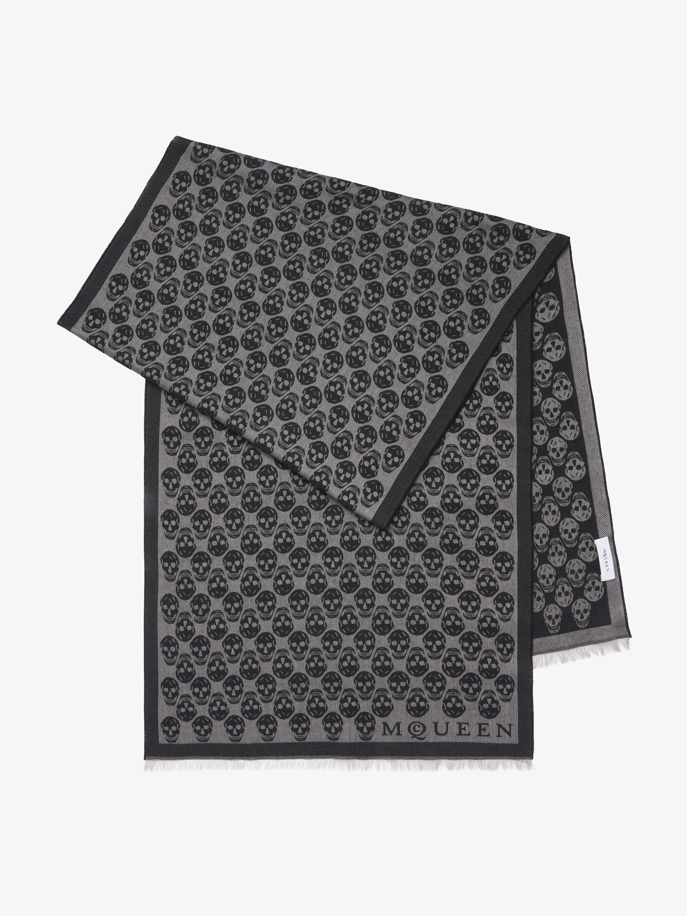 Skull Jacquard Scarf - 1