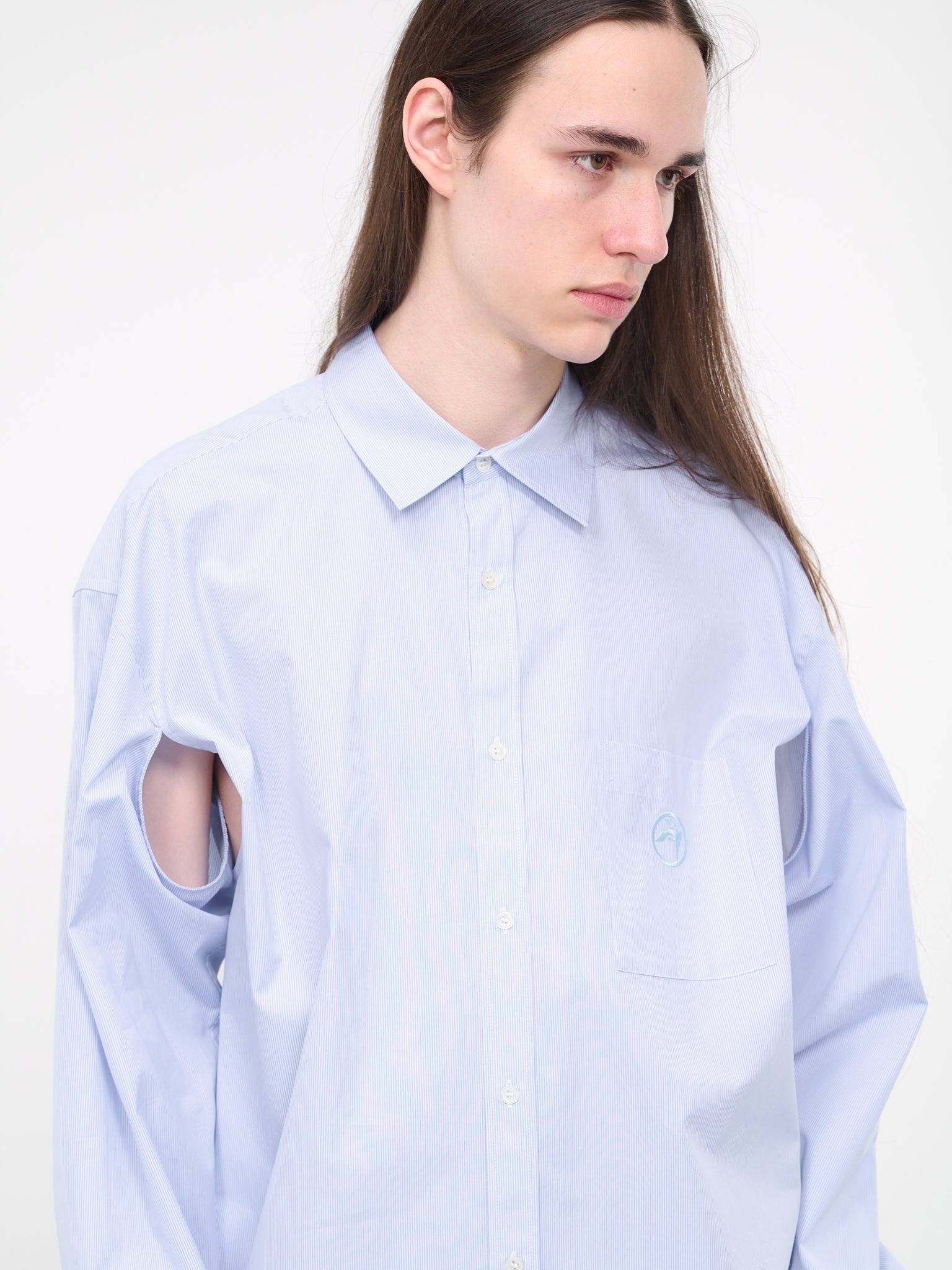 Striped Armhole Shirt - 5