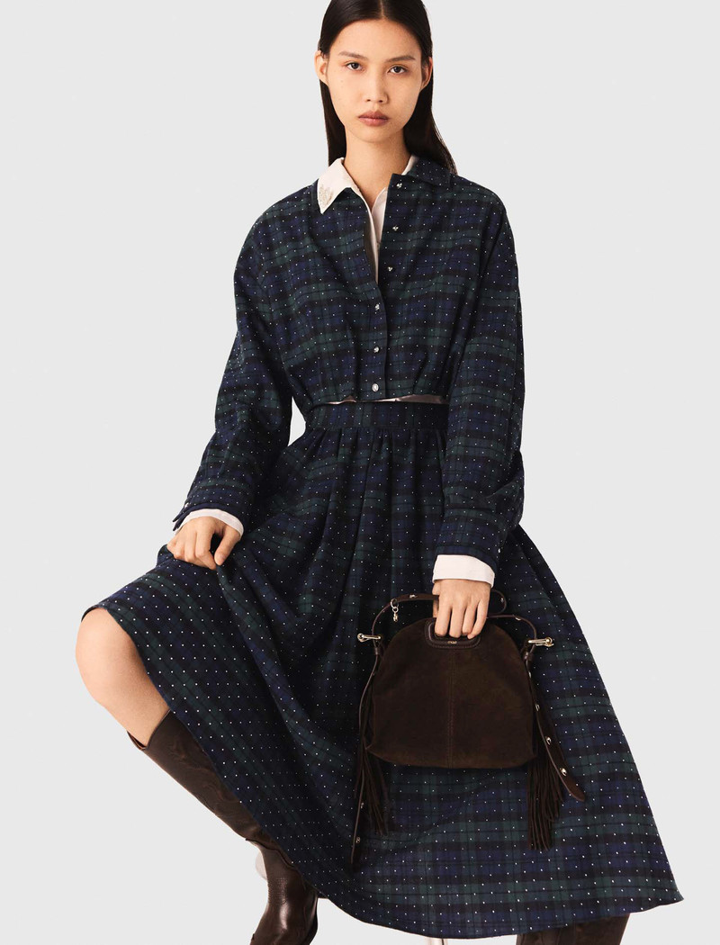 maje Miss M mini suede leather bag outlook