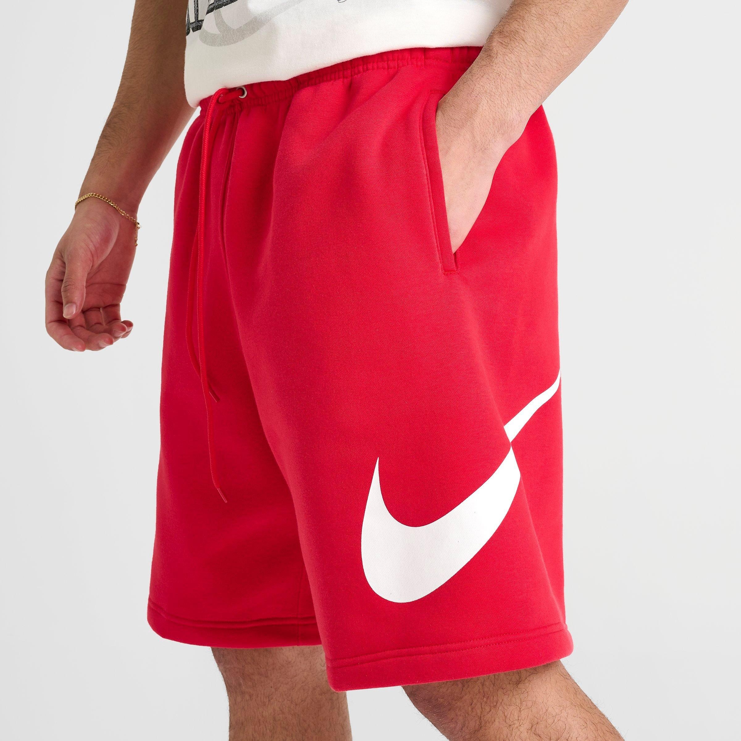 MEN'S NIKE CLUB FLEECE SWOOSH GRAPHIC SHORTS - 5