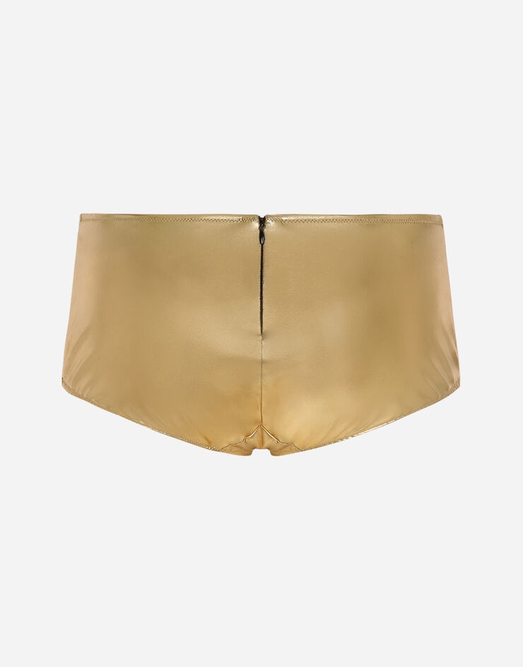 Foiled jersey low-rise panties - 2