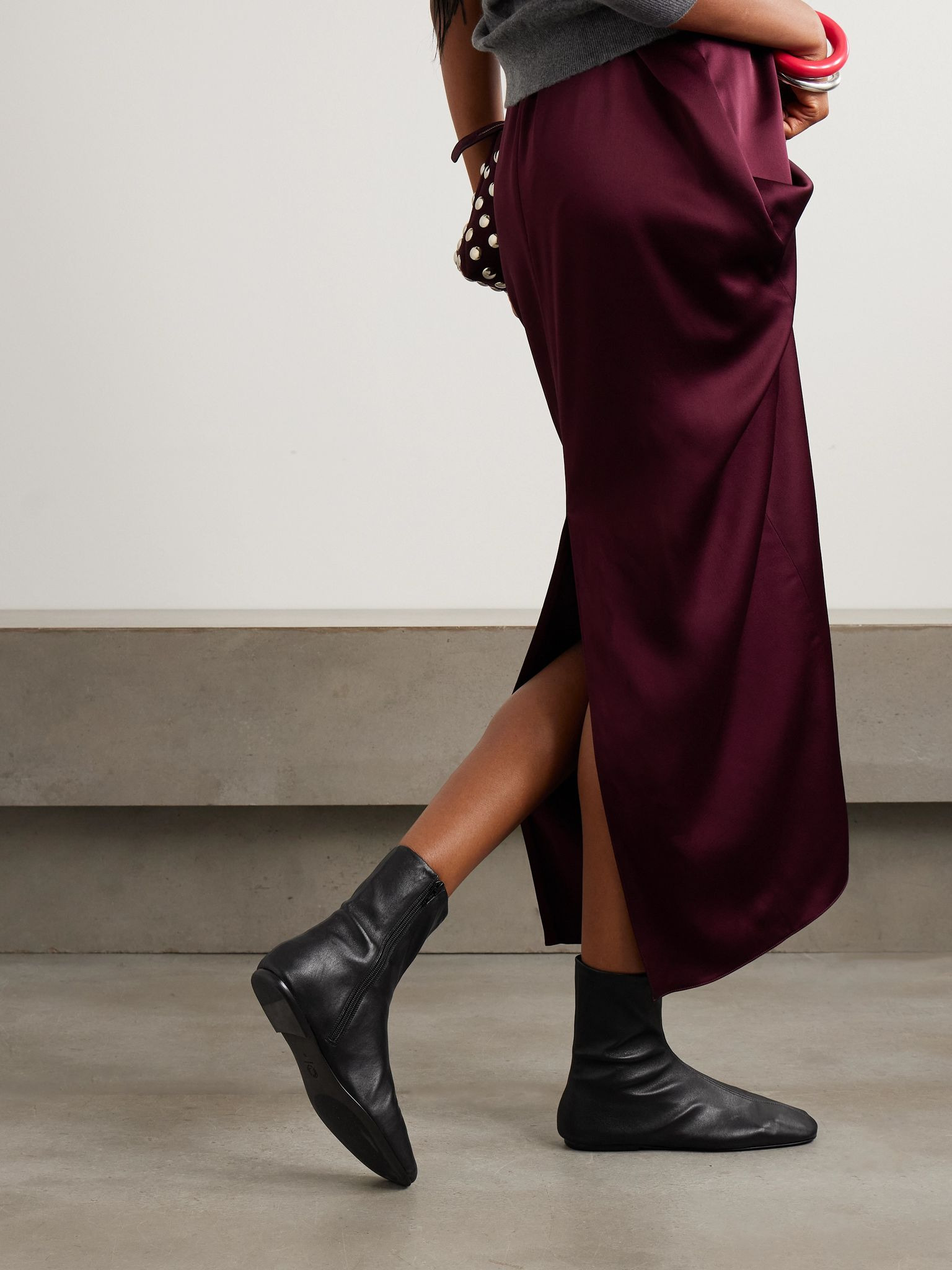 Leather ankle boots Black - 2