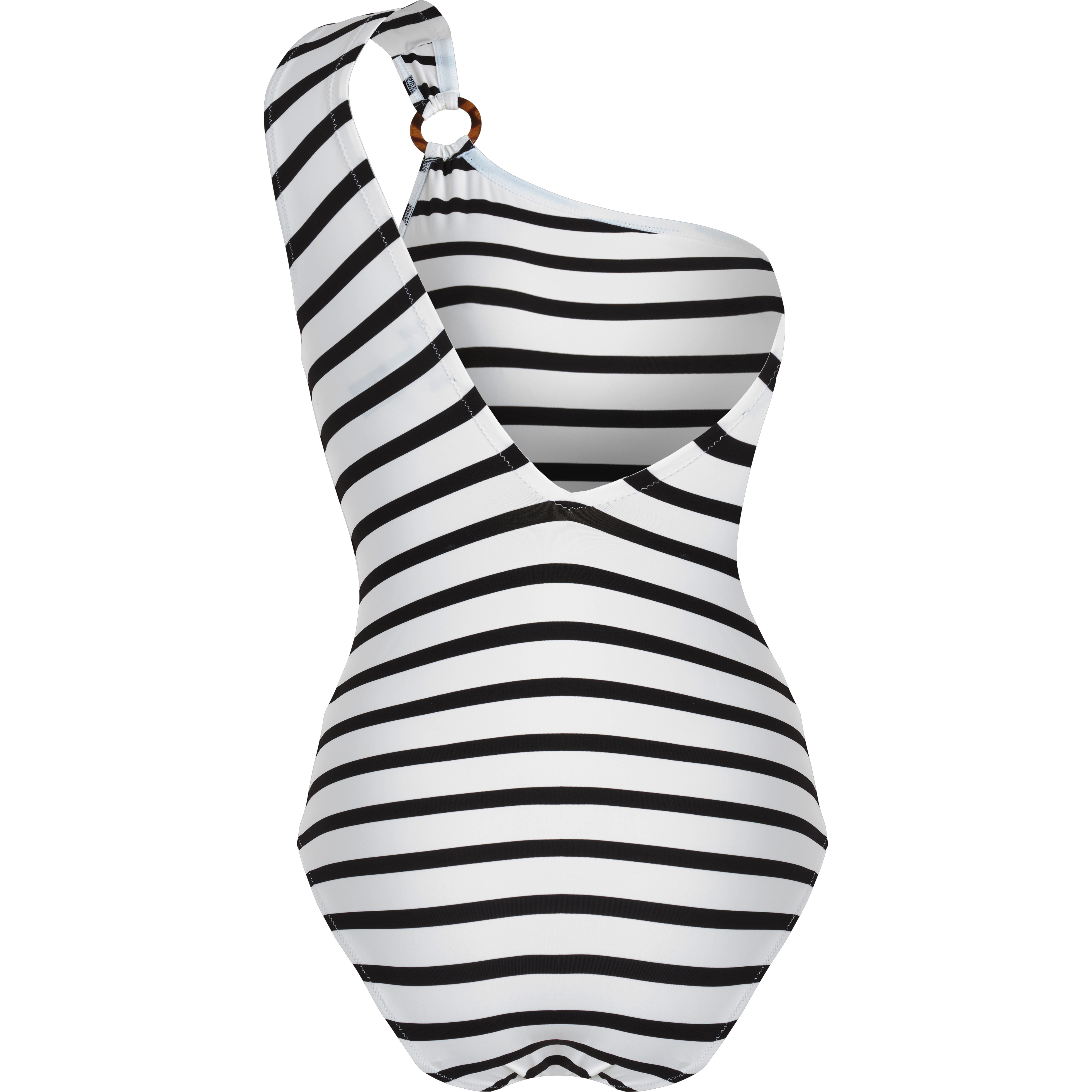 Women Asymmetric One-piece Rayures - 2