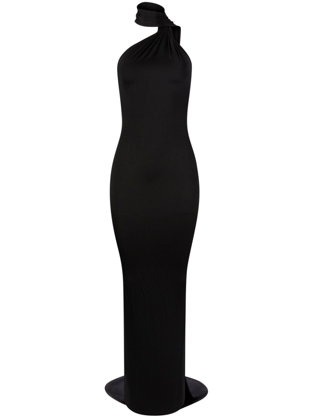 scarf-detailing halterneck maxi dress - 1