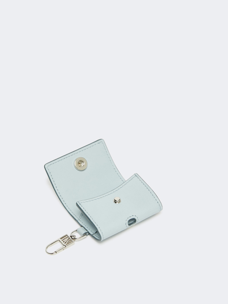 Max Mara Leather earphone pouch - SKY BLUE outlook