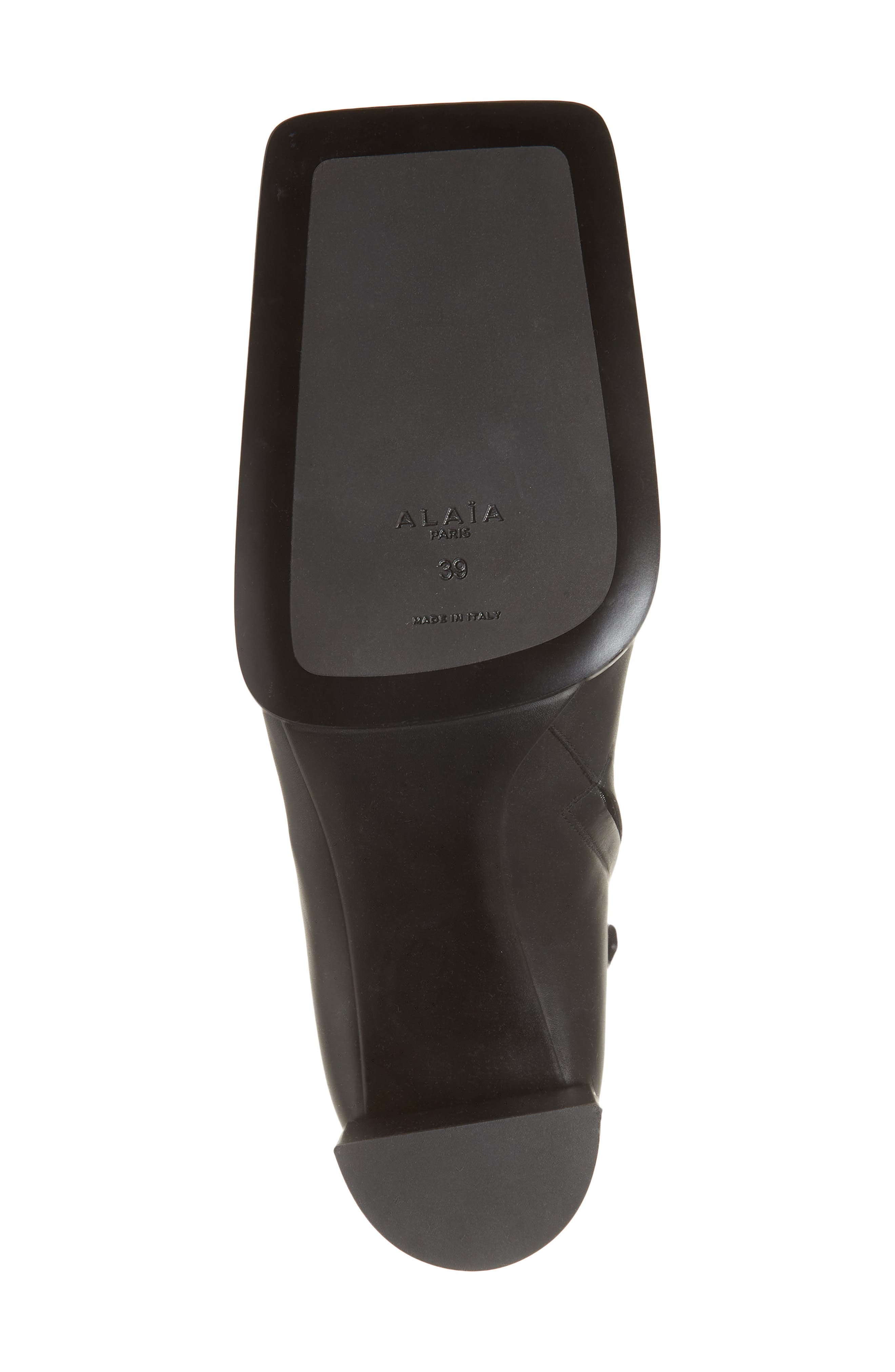 Alaïa Square Toe Bootie in Noir at Nordstrom - 6