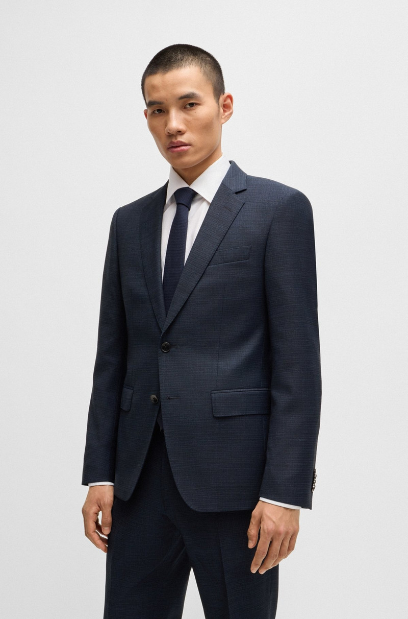 SLIM-FIT SUIT IN MICRO-PATTERNED STRETCH WOOL 2