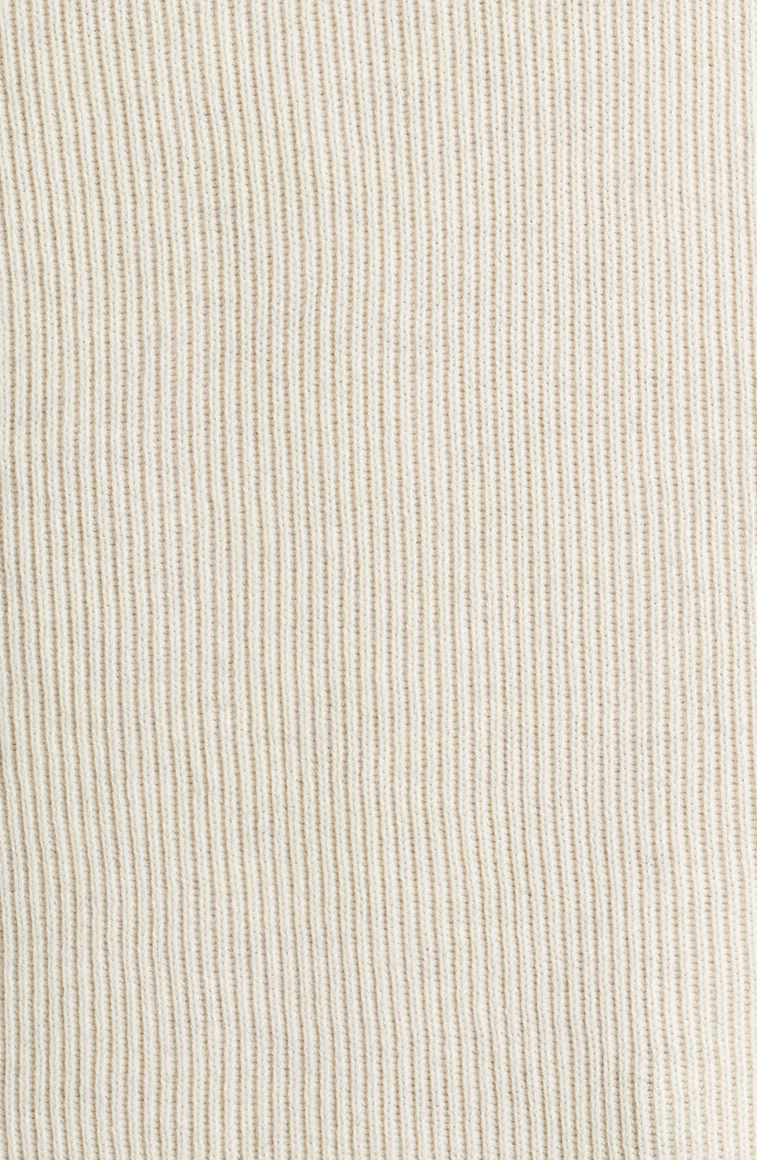 NN07 Hansie 6600 Organic Cotton Quarter Zip Sweater Polo in Ivory at Nordstrom - 6