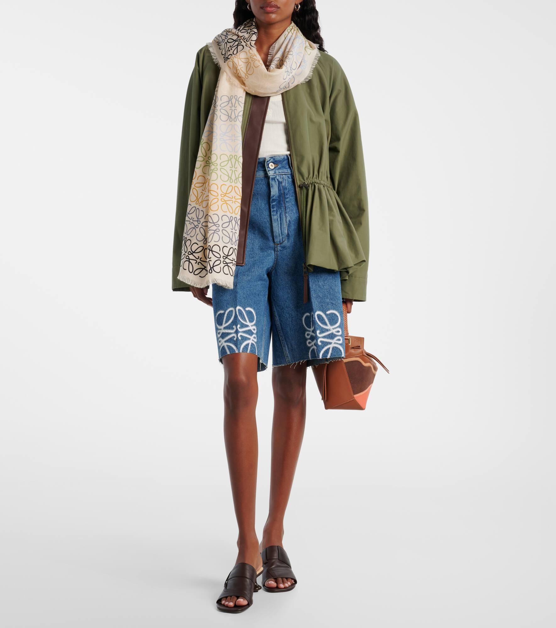 Anagram wool, silk and cashmere scarf - 6