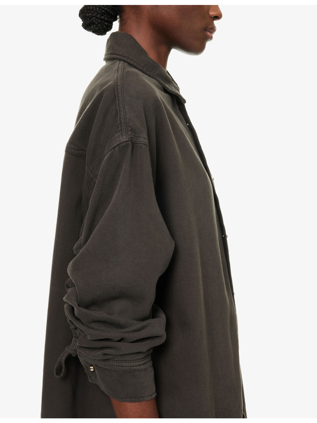 Keanu Long-Sleeves Denim-Blend Shirt - 5