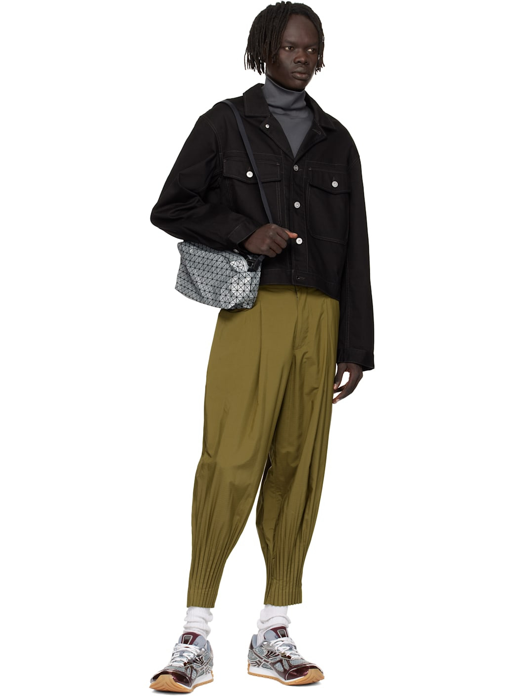 Khaki Cascade Trousers - 4