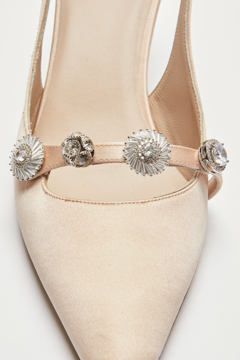 SATIN SLINGBACK WITH JEWEL DETAILS 4