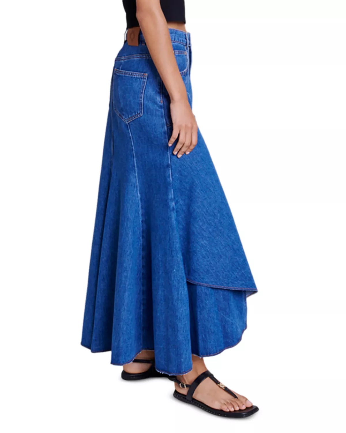 Jondulys Denim Maxi Skirt - 4