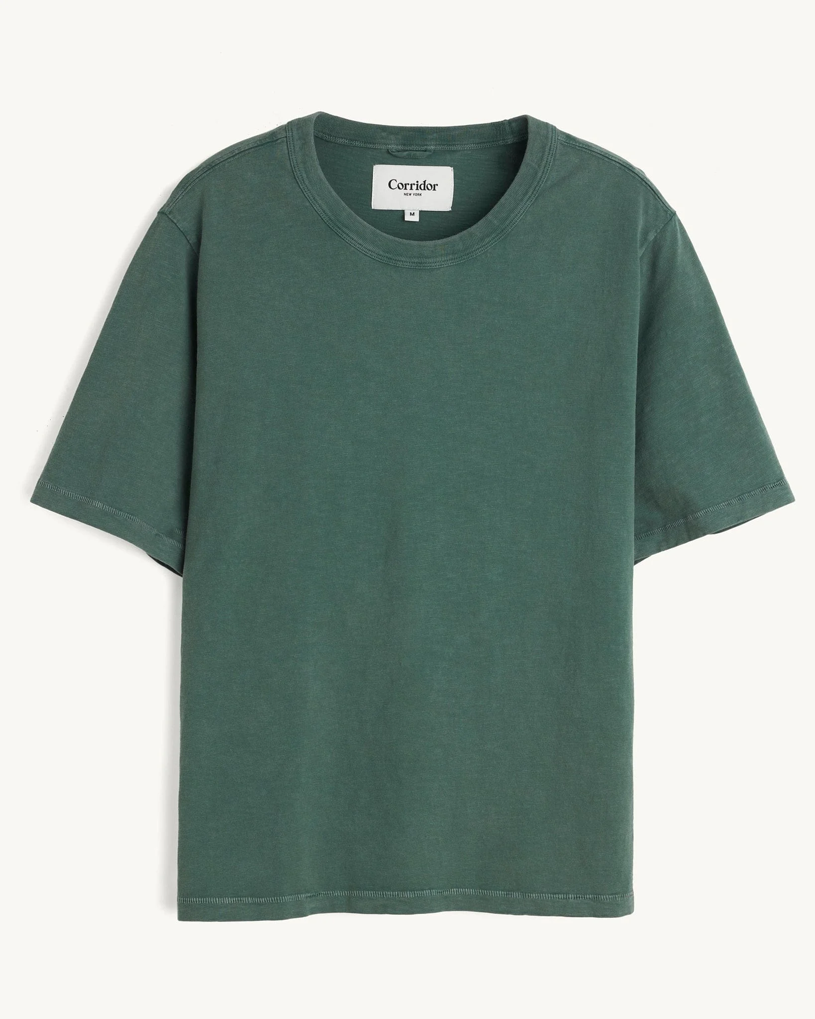 SLUB TEE - GREEN - 1