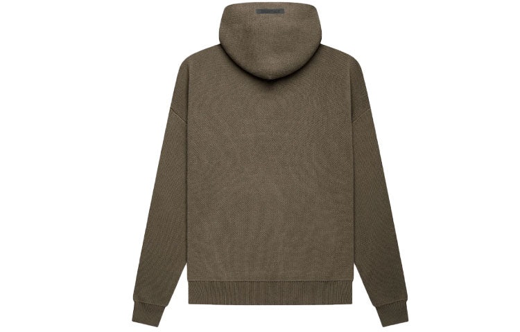 Fear of God Essentials FW21 Knit Pullover Logo Hoodie 'Harvest' FOG-FW21-014 - 3