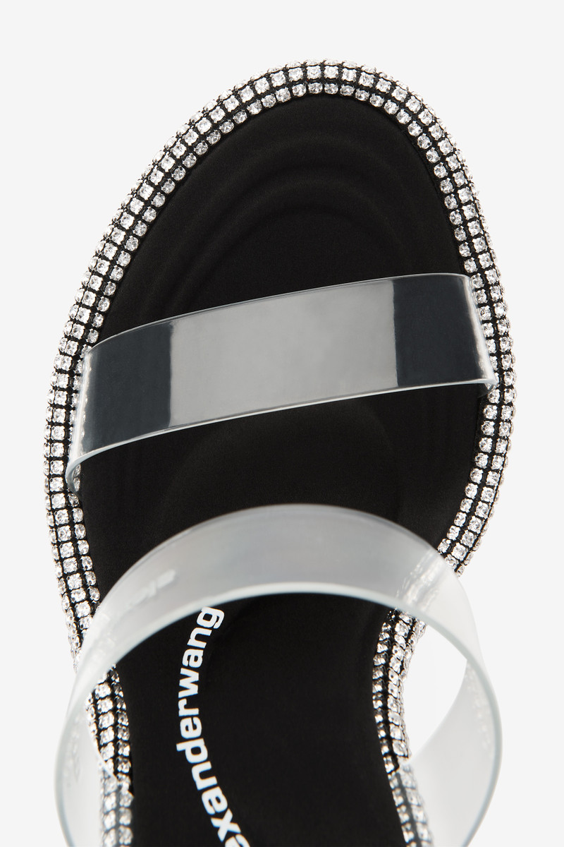Alexander Wang kira slide sandal in PVC outlook