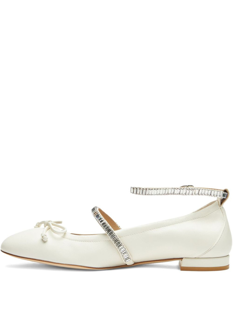 crystal-embellished bow flats 1