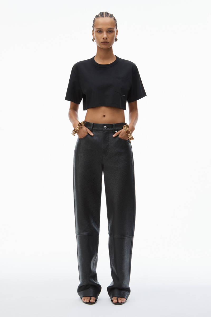 Alexander Wang CROPPED POCKET TEE IN HIGH TWIST JERSEY outlook