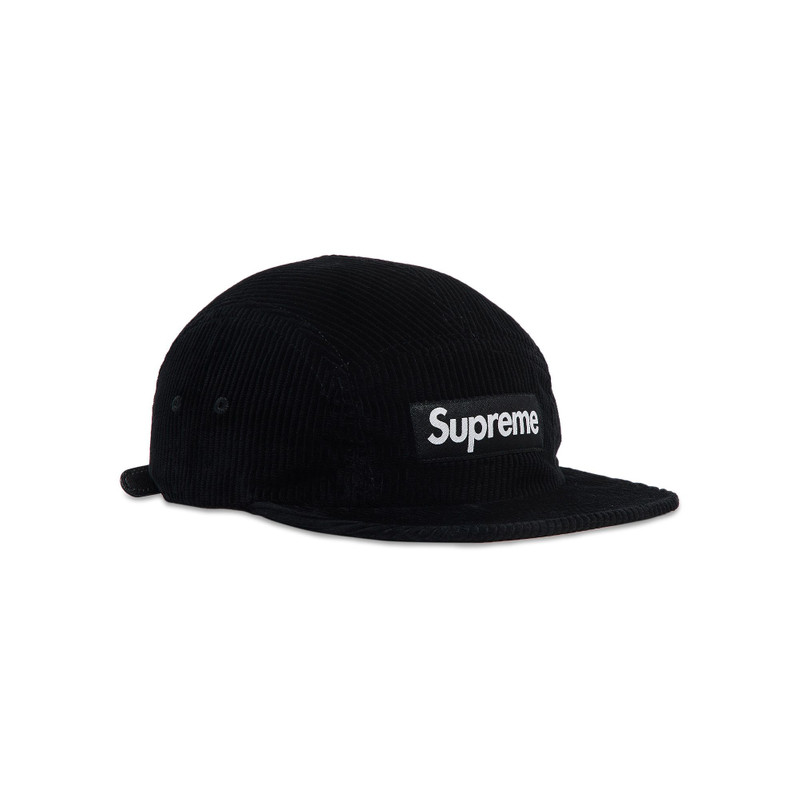 Supreme Supreme Corduroy Camp Cap 'Black' outlook