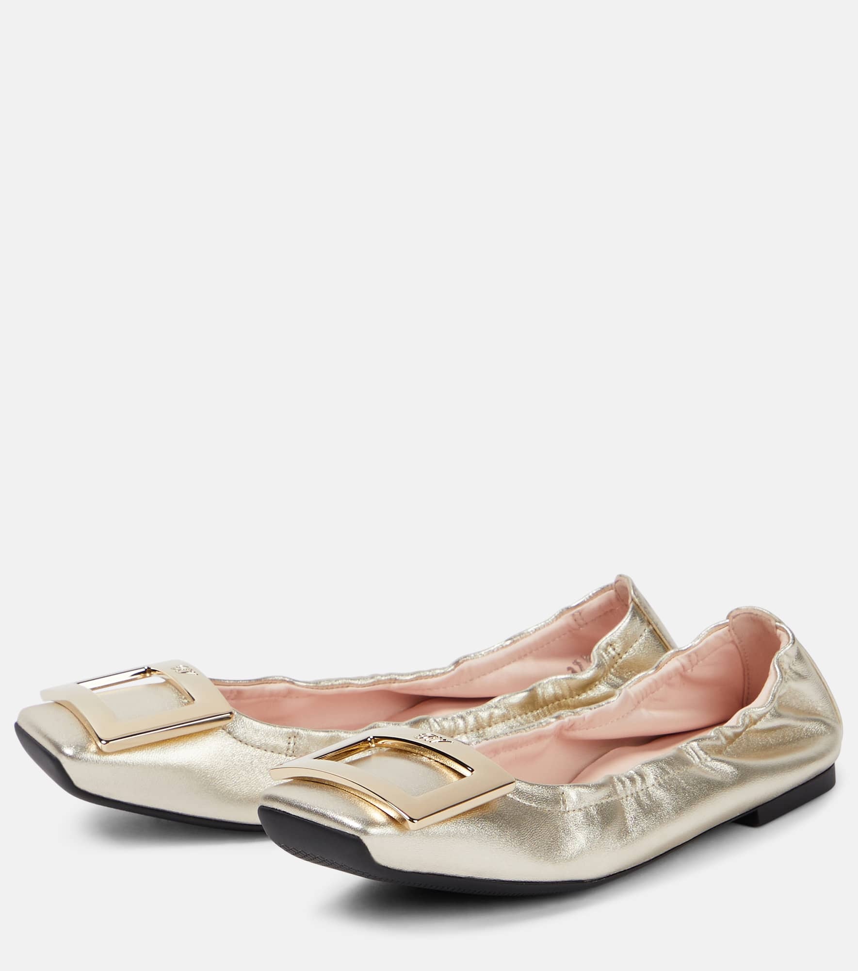 Viv' Pockette leather ballet flats - 5