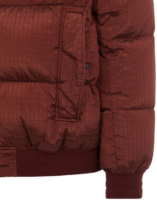 43232 MACRO RIPSTOP NYLON METAL IN ECONYL® REGENERATED NYLON DOWN-TC CHESTNUT BROWN - 4
